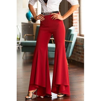 Women's High Waist Fashion Flare Pants  HE1603-02-02