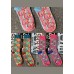 Handmade Colorful shells Print Cotton Crew Socks